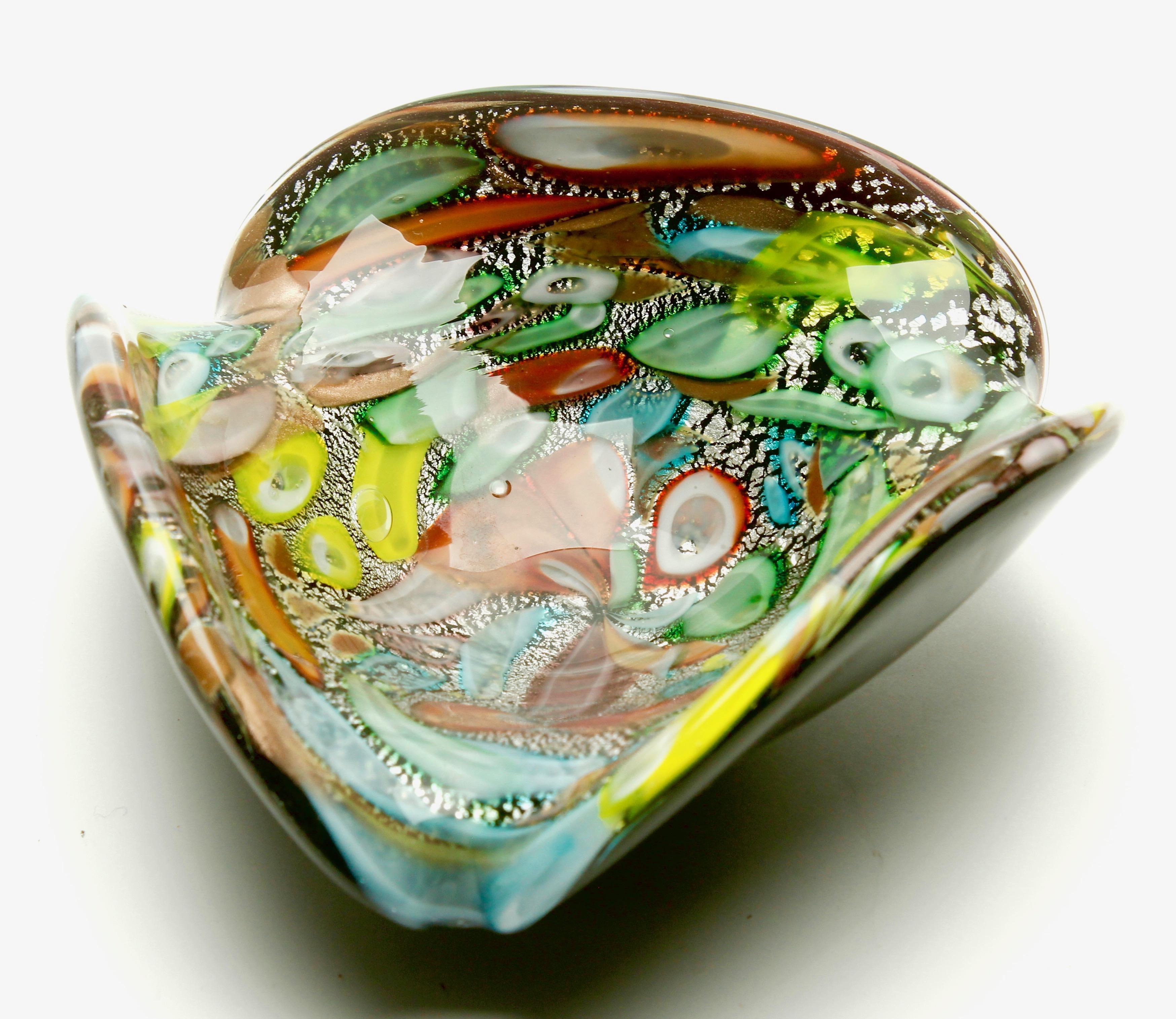 Hand-Crafted Tutti Frutti Murano Art Glass Bowl by Dino Martens, 1960s