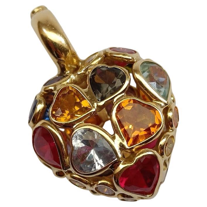 TuttiFrutti 18k Gold Heart Pendant