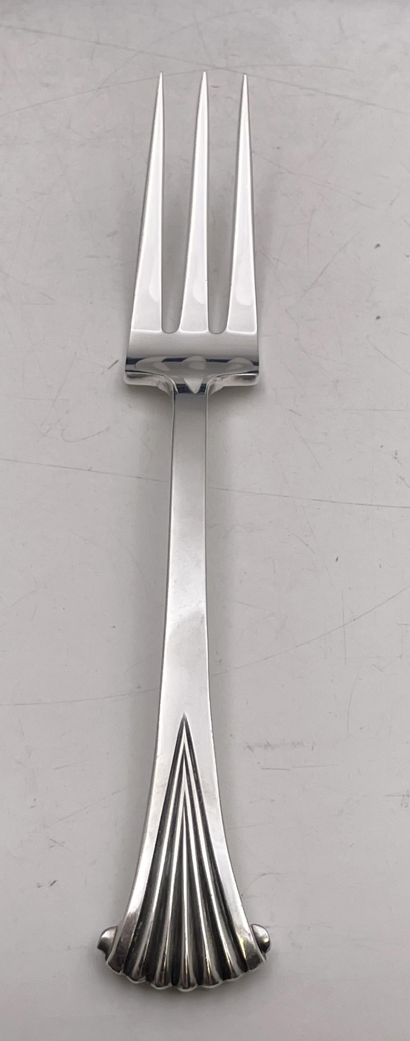 Tuttle Sterling Silver Onslow 60-Piece Flatware Set for 12 Mid-Century Modern In Good Condition In New York, NY