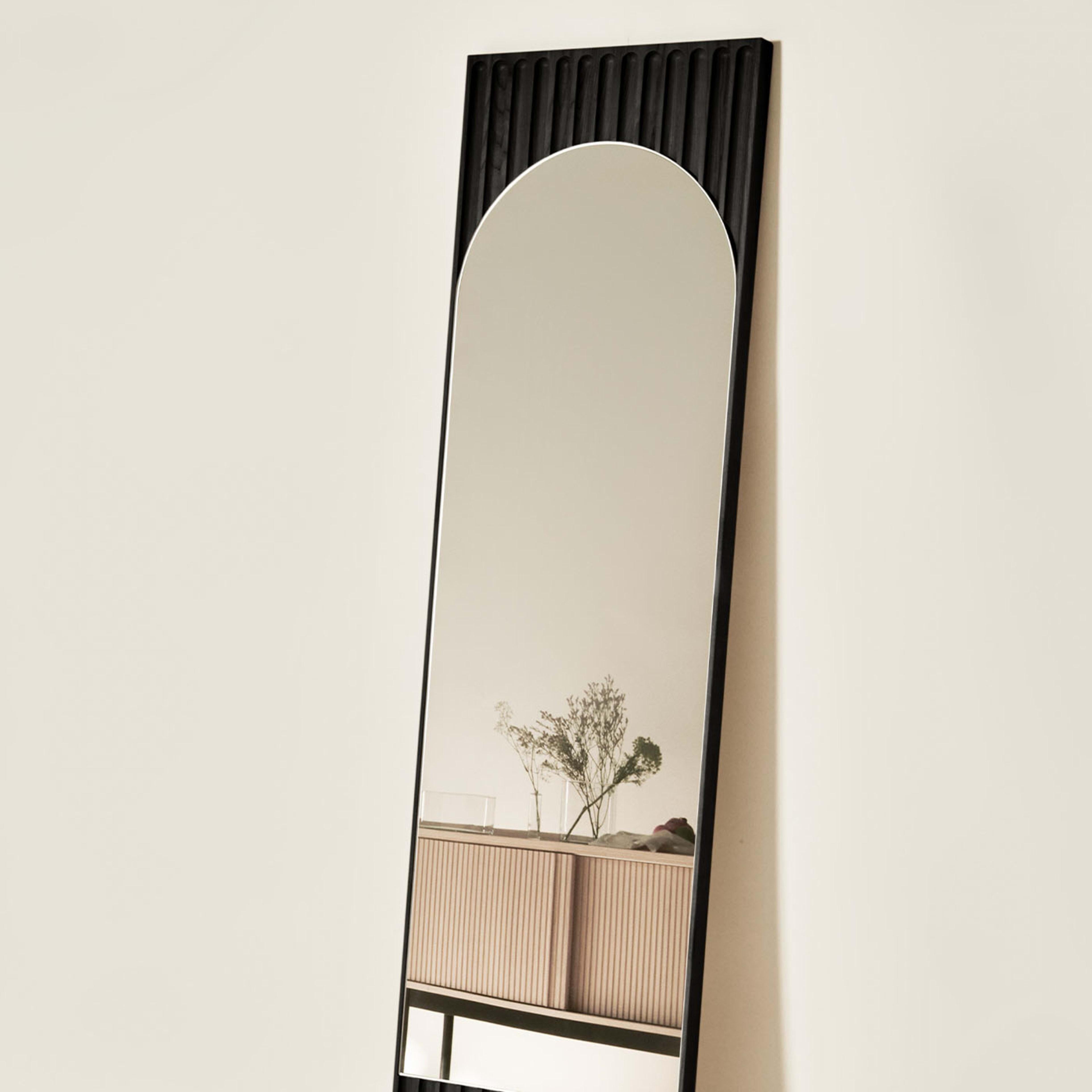 Tutto Sesto Rectangular Black Ash Mirror In New Condition For Sale In Milan, IT