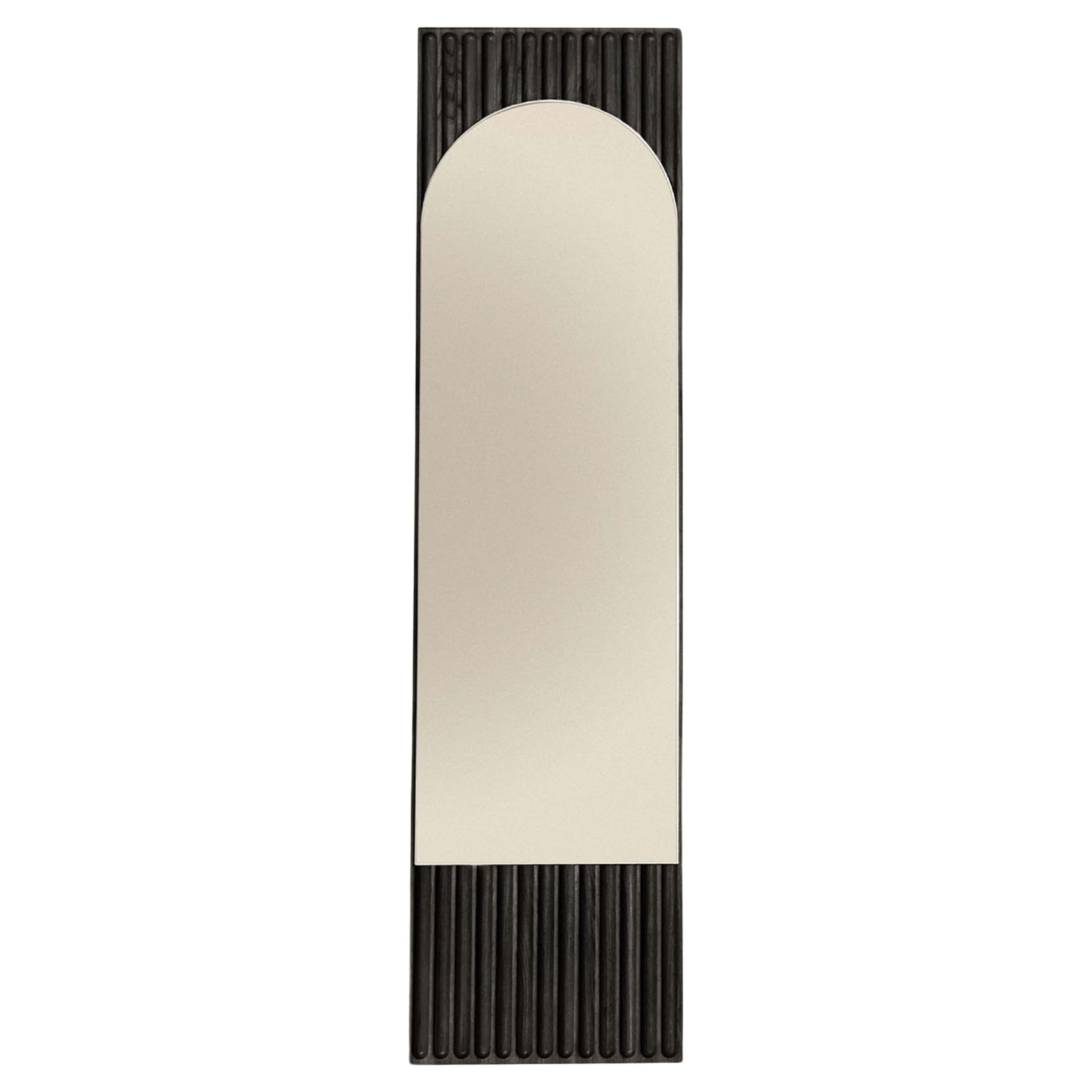 Tutto Sesto Miroir rectangulaire en frêne noir en vente