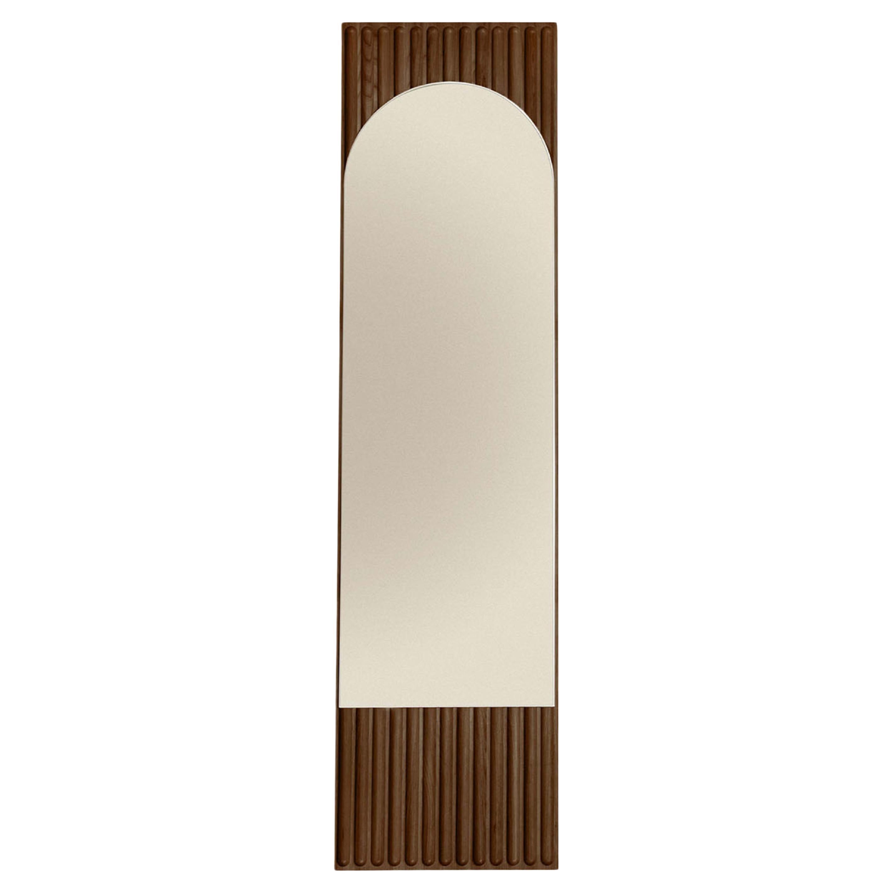 Tutto Sesto Rectangular Brown Ash Mirror For Sale