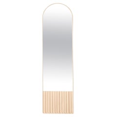 Tutto Sesto Specchio ovale in legno massiccio, frassino con finitura naturale, contemporaneo