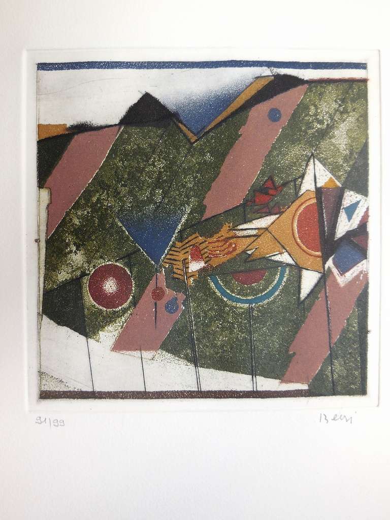Untitled Abstract - Print by Tuvia Beeri