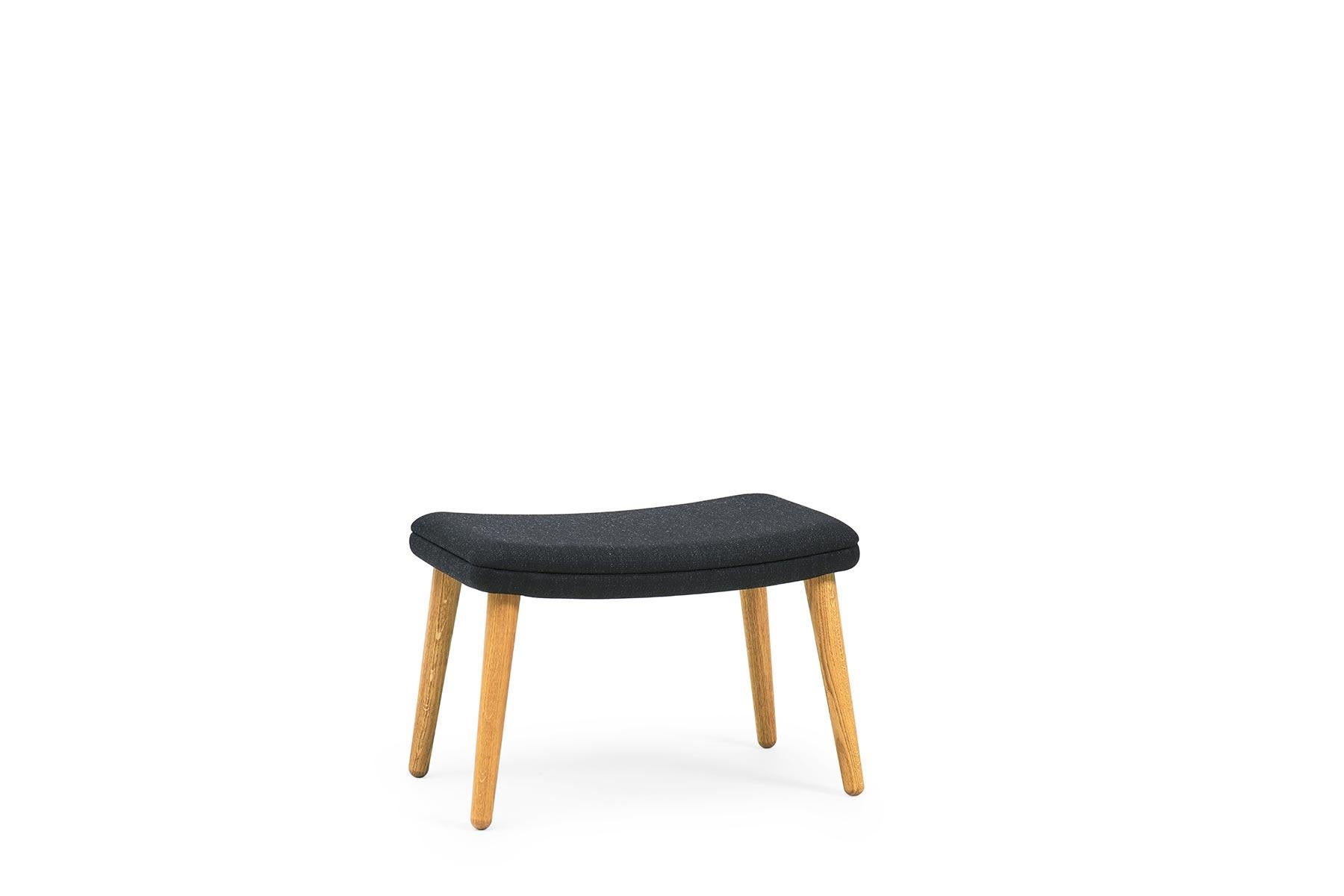 Mid-Century Modern Tux Footstool, Nanna and Jorgen Ditzel, Lacquered Oak For Sale