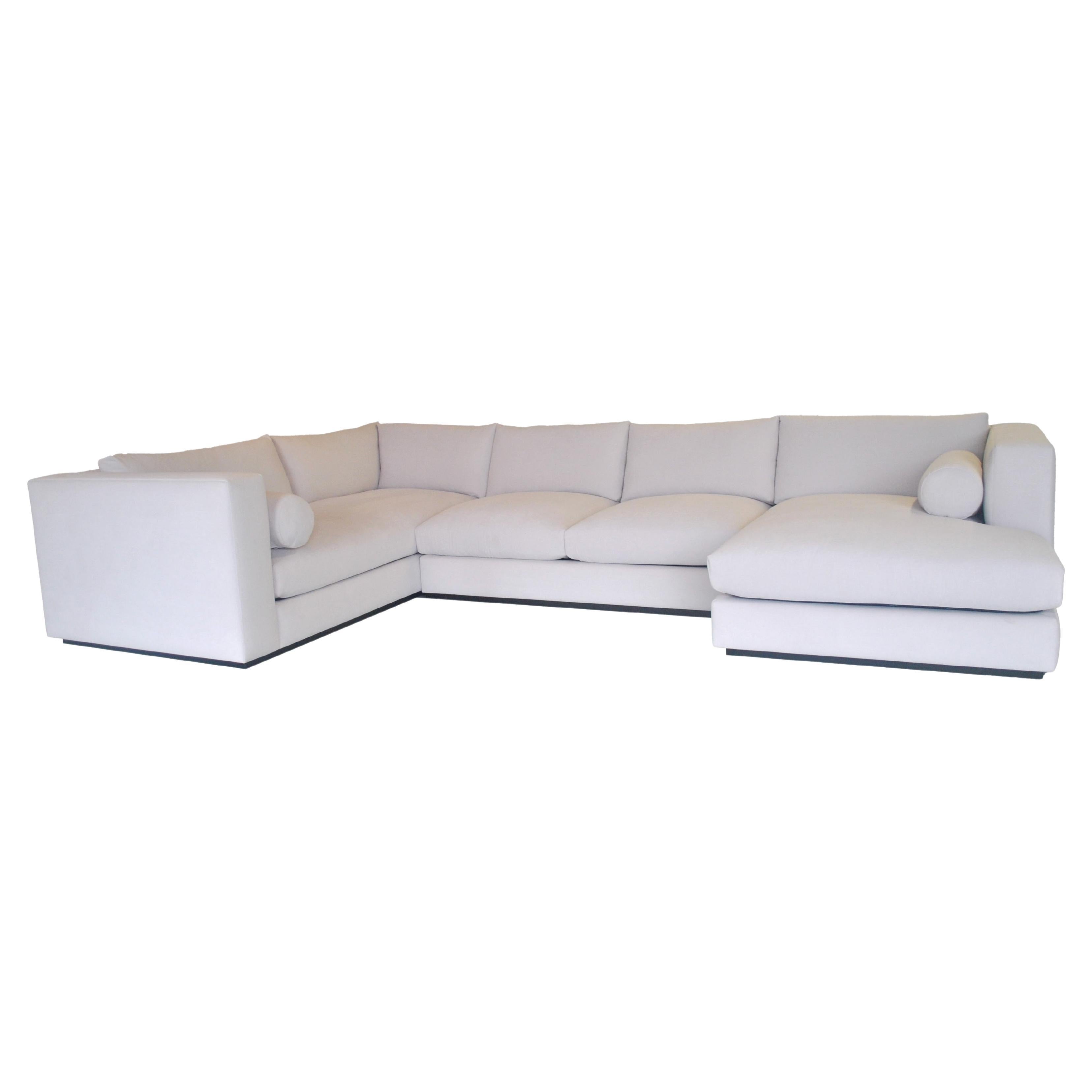Tuxedo Back Sectional - Stain-Treated Fabric For Sale
