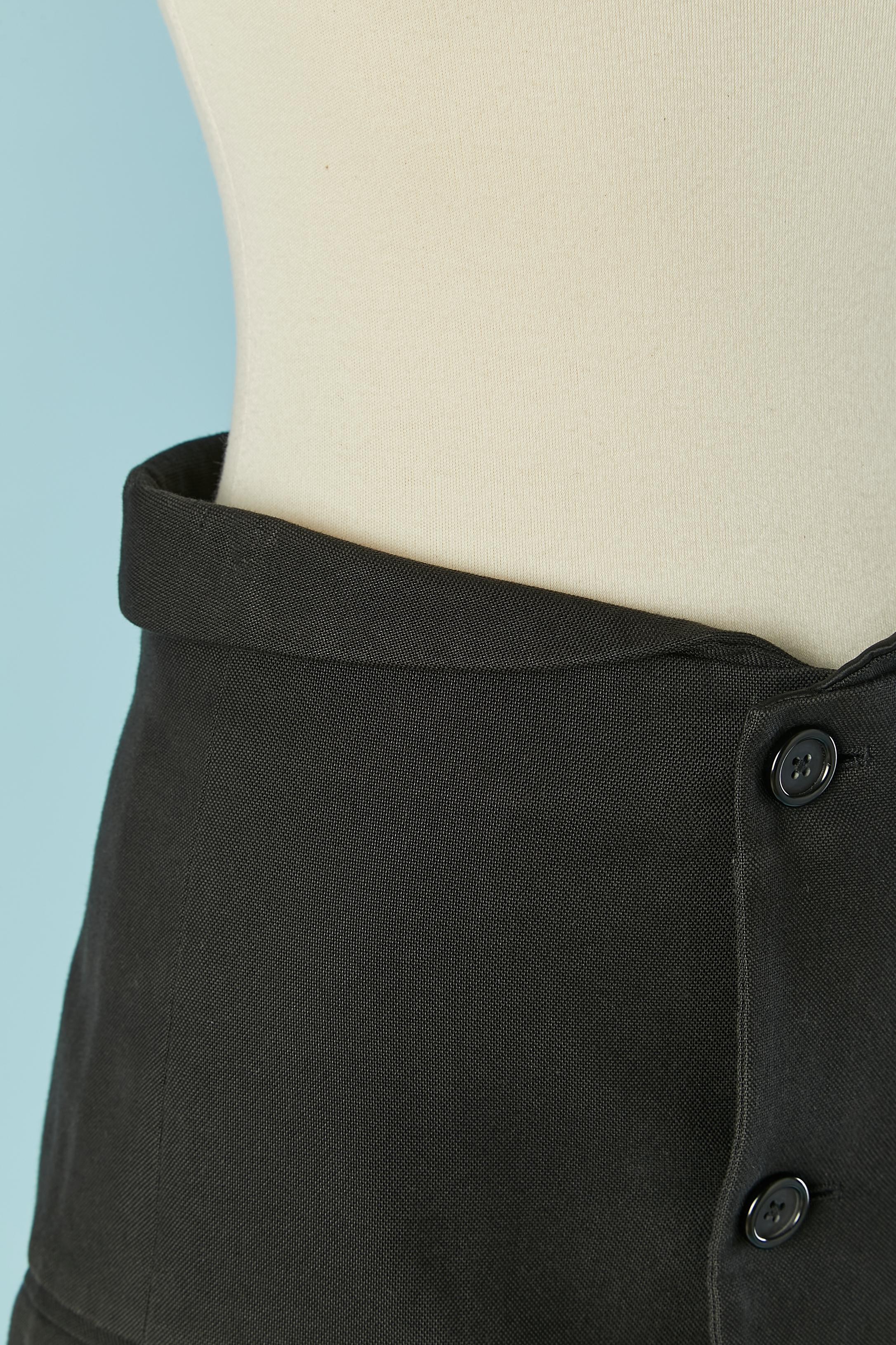 Falda esmoquin negra Helmut Lang Negro en venta