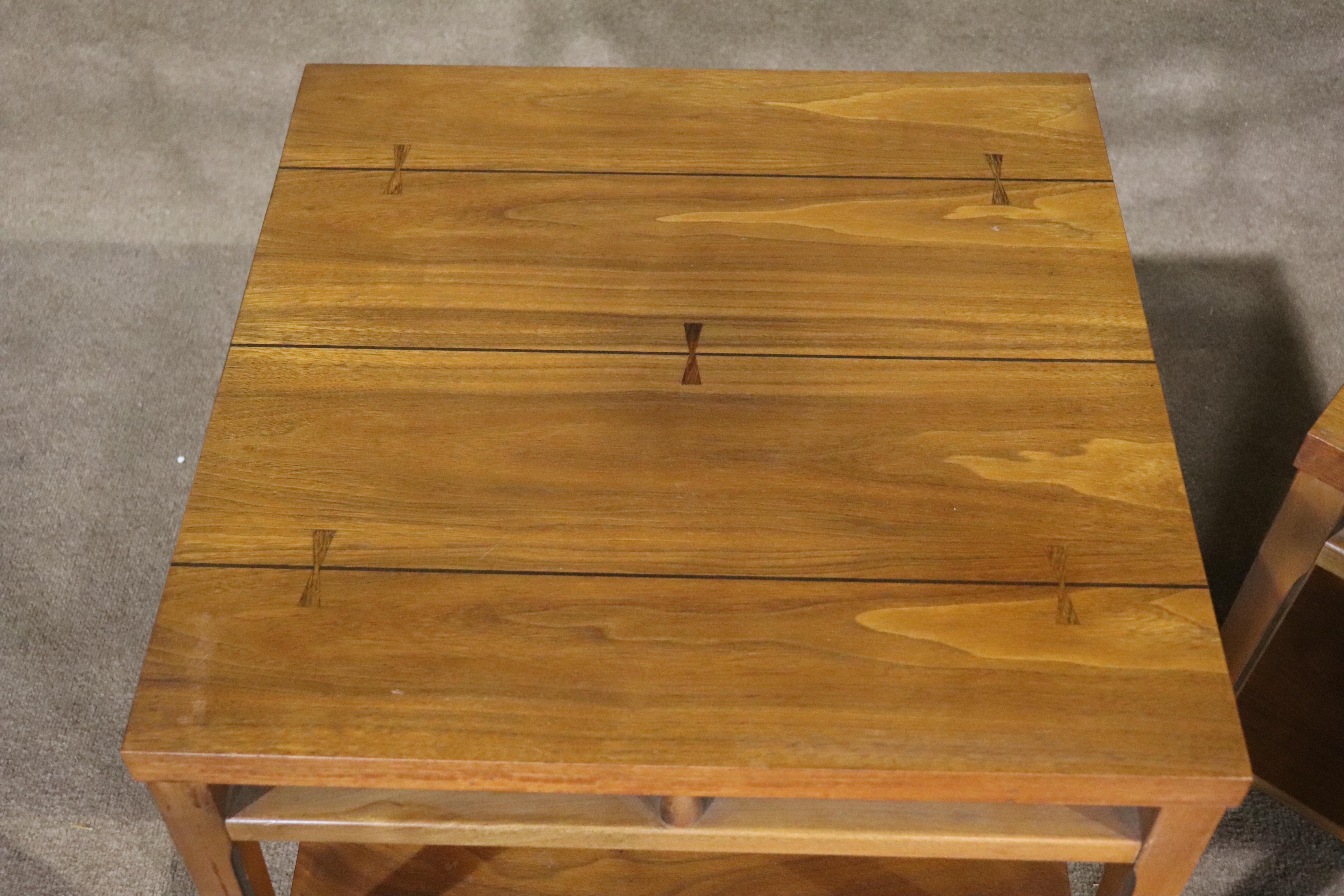 Mid-Century Modern 'Tuxedo' Series End Tables For Sale