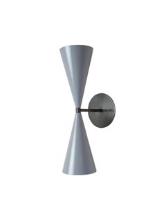 Tuxedo Wall Sconce in Oil-Rubbed Bronze and Gray Enamel, Blueprint Lighting