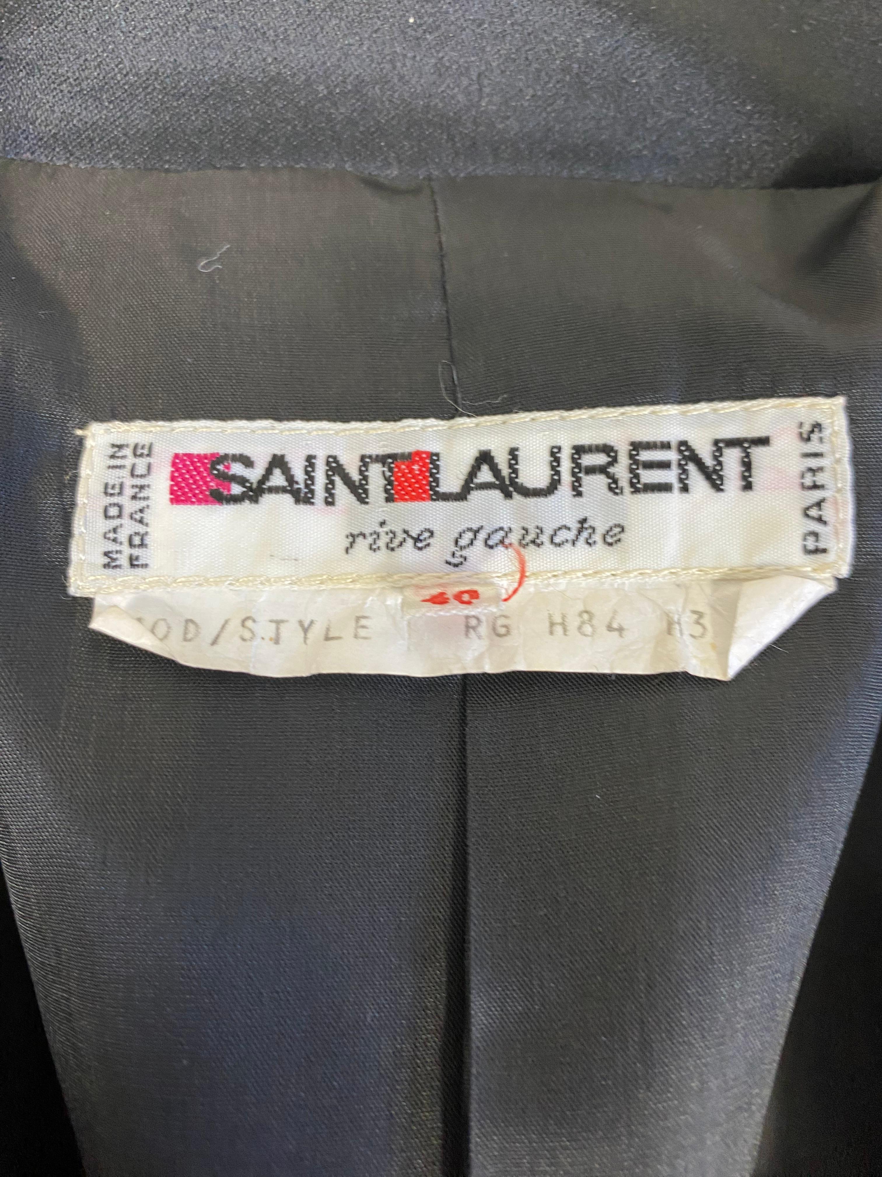 Black Tuxedo Yves Saint Laurent vintage.