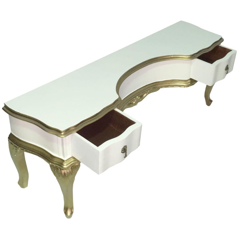 green emerald velvet dress For Custom Commission: Original Vintage Painted Dressing Table, Art De   Upcite