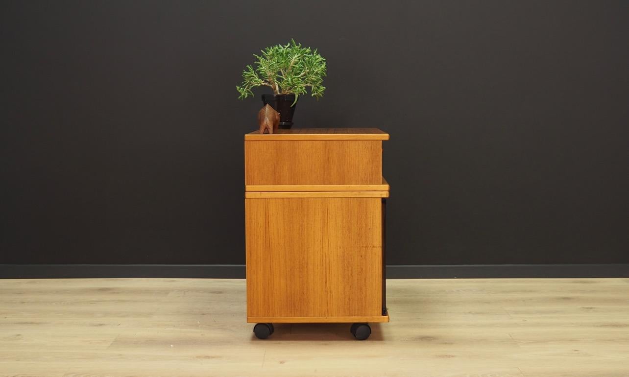 Veneer TV Cabinet Teak Vintage Danish Design, 1970s For Sale