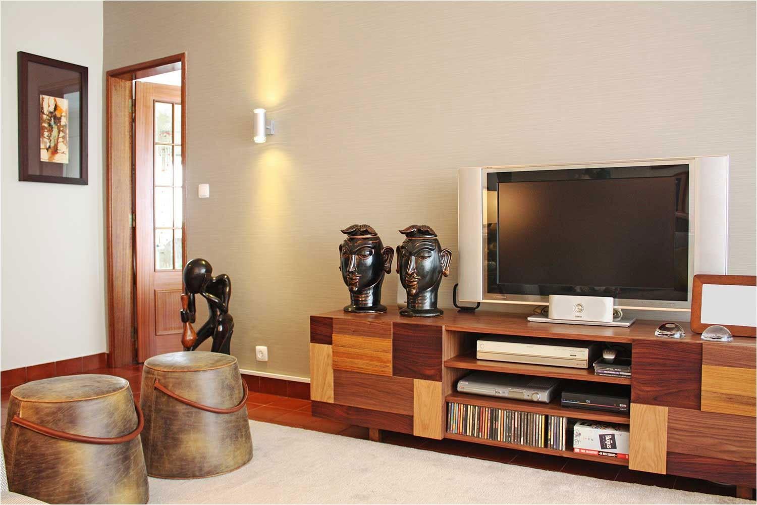 Form TV stand is a high quality product by Mambo Unlimited Ideas, crafted in polished or matte wood veneer structure and feet, combining natural oak, natural walnut, dark walnut and iron wood, brass applications. It features three dimensional
