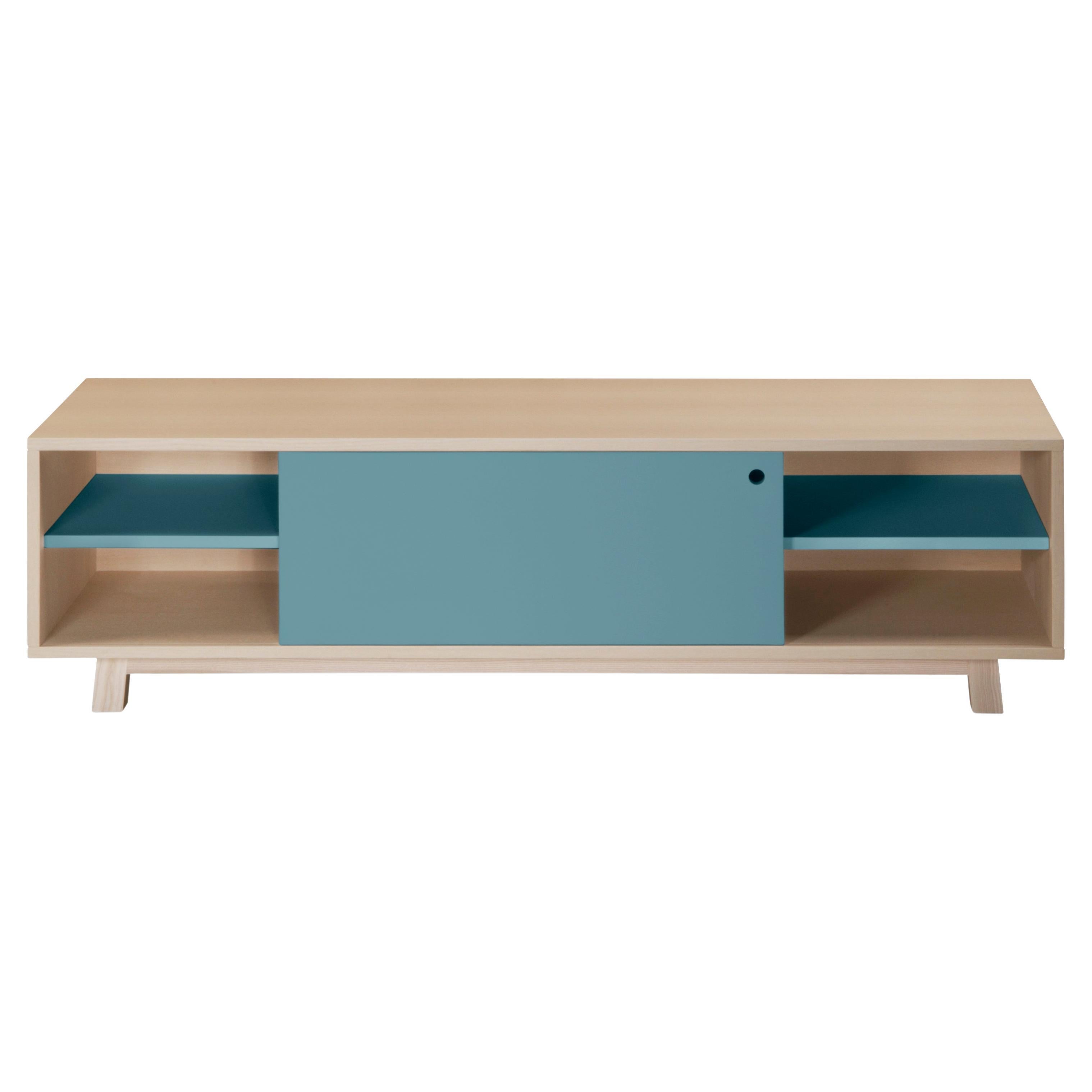 TV cabinet with 1 sliding door, design Eric Gizard, Paris - 11 colours available For Sale