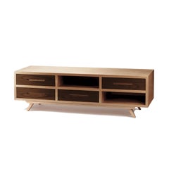 TV Stand Space in Walnut and Oak