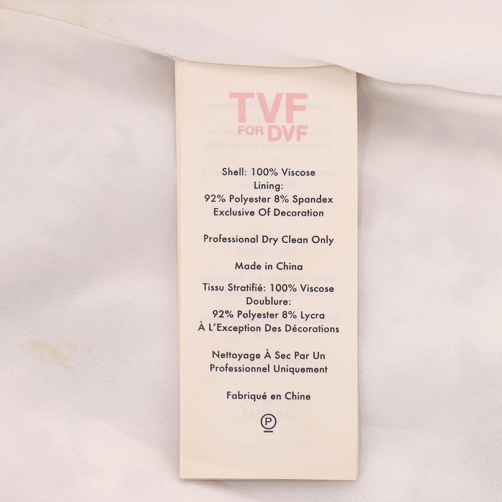 TVF for DVF - Robe midi à manches bouffantes et imprimé floral en vente 3