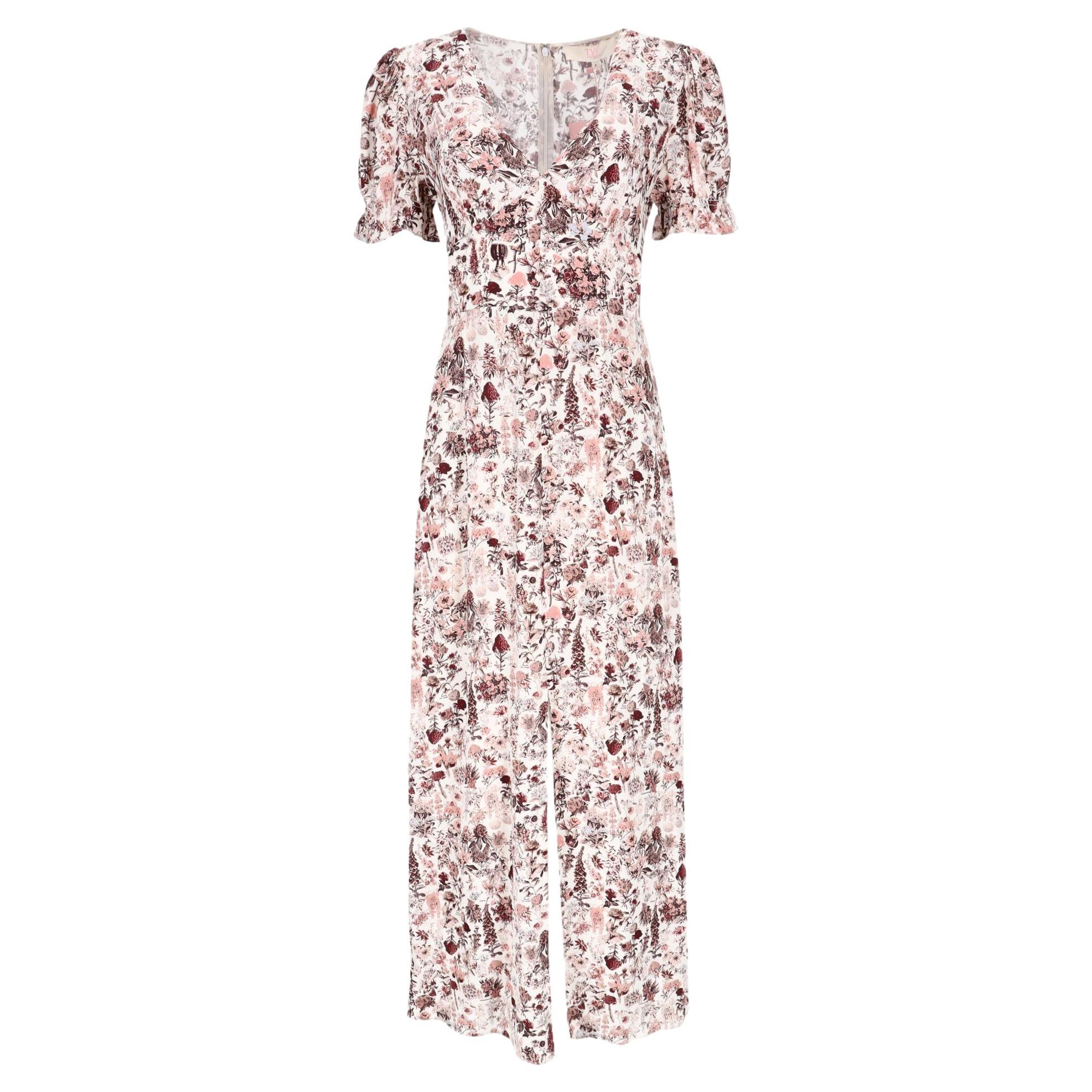 TVF for DVF - Robe midi à manches bouffantes et imprimé floral