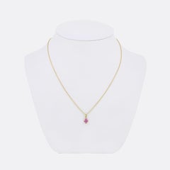 TVJ 0.50 Carat Pink Sapphire Pendant