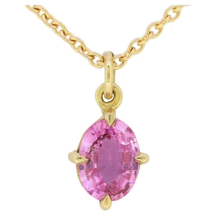TVJ 0.50 Carat Pink Sapphire Pendant