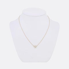 TVJ 0.85 Carat Diamond Half Moon Pendant