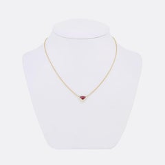 TVJ 1.00 Carat Trillion Cut Ruby Pendant