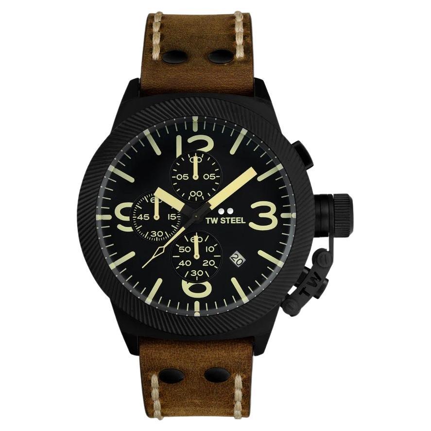 TW Steel Black Dial Canteen Chronograph CS107