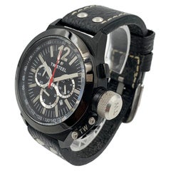 TW Steel CEO Canteen Quartz Steel and Leather Casual Men's Watch CE1033