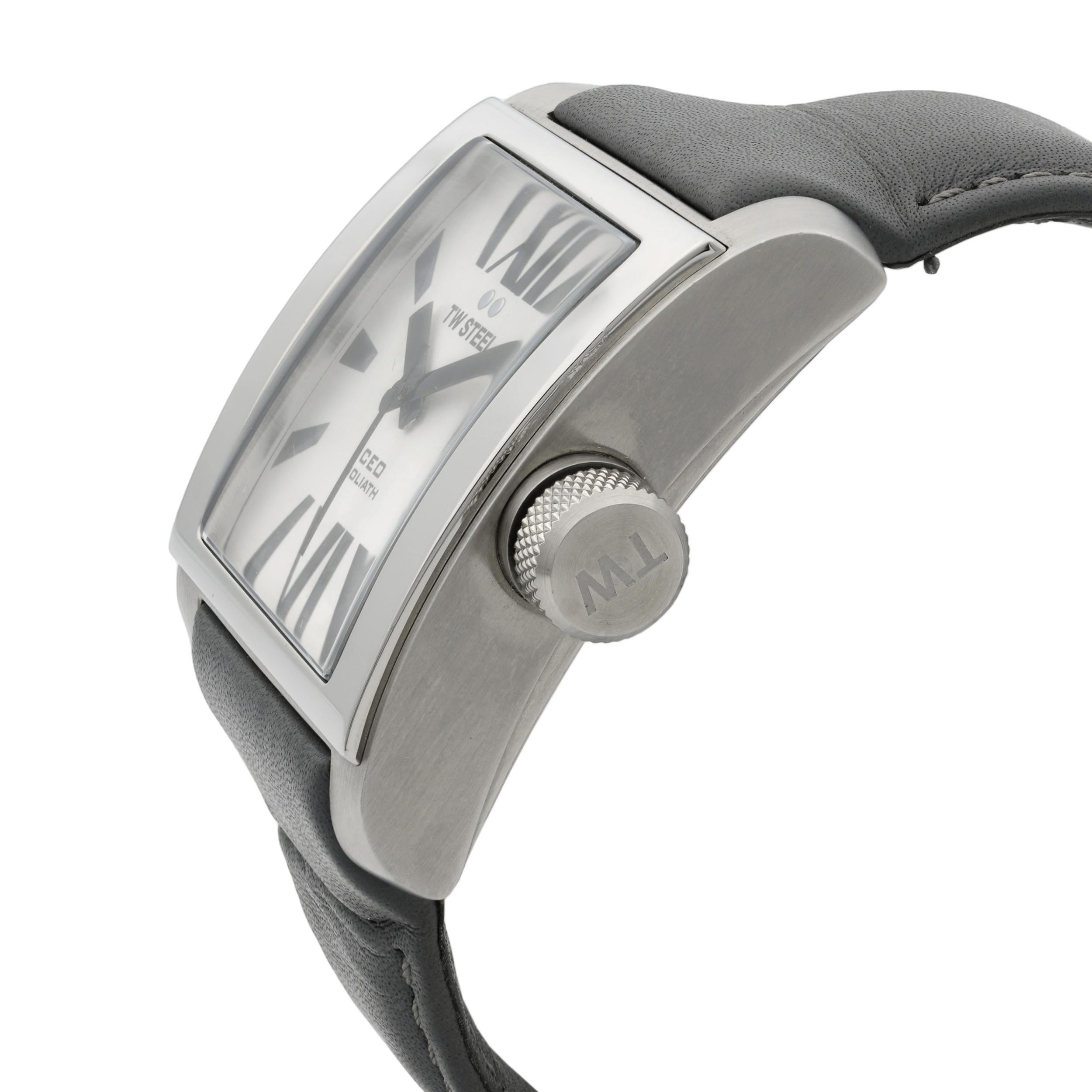 Modern TW Steel CEO Goliath Silver-Tone Dial Quartz Men's Watch CE3001