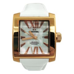 TW Steel CEO Goliath Gold Tone Steel Square MOP Dial Quartz Unisex Watch CE3016