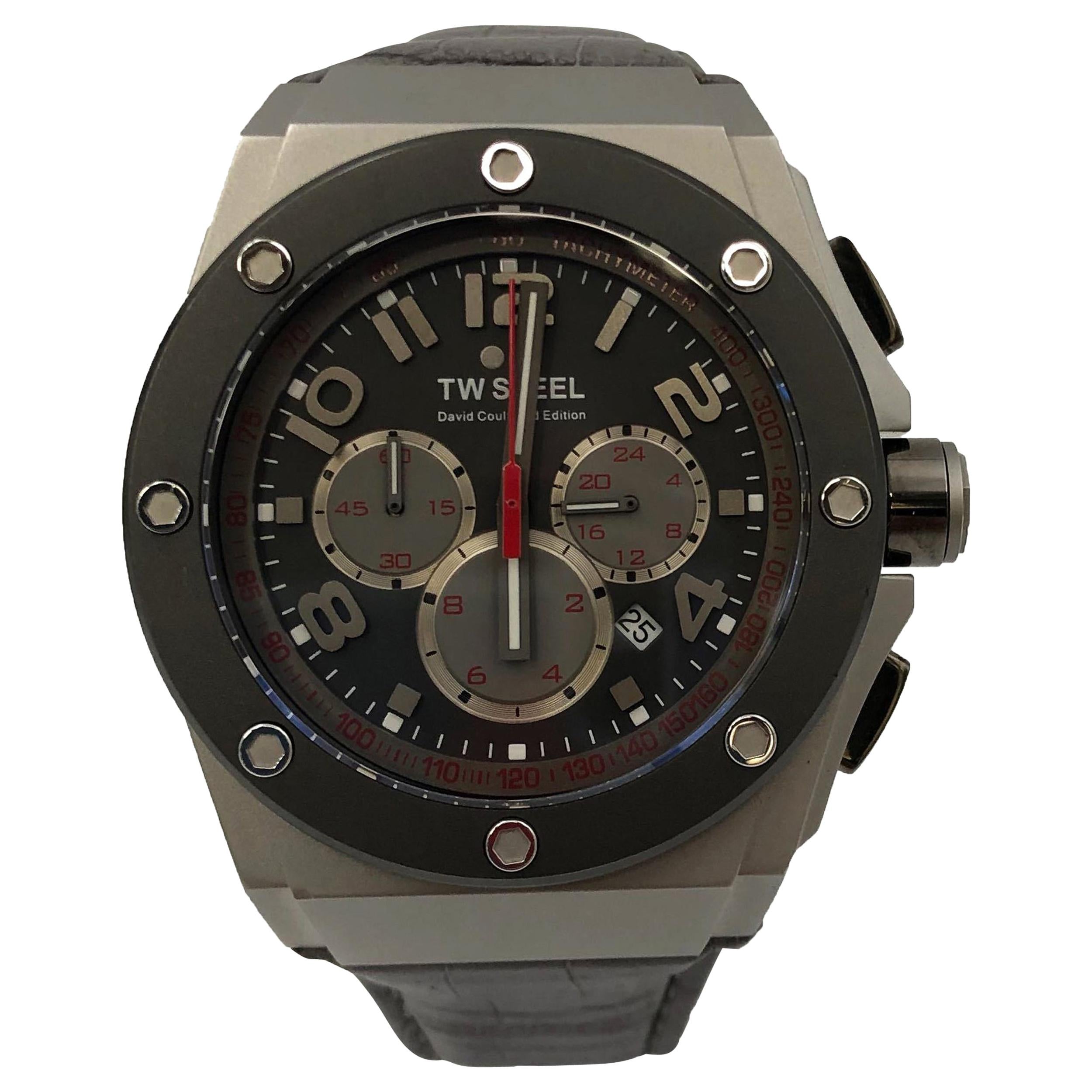 TW Steel Grey Chronograph Dial Stainless Steel Quartz Men's Watch CE4001