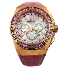 TW Steel Pink MOP Arabic Dial Quartz Kelly Rowland Edition Men's Watch CE4006