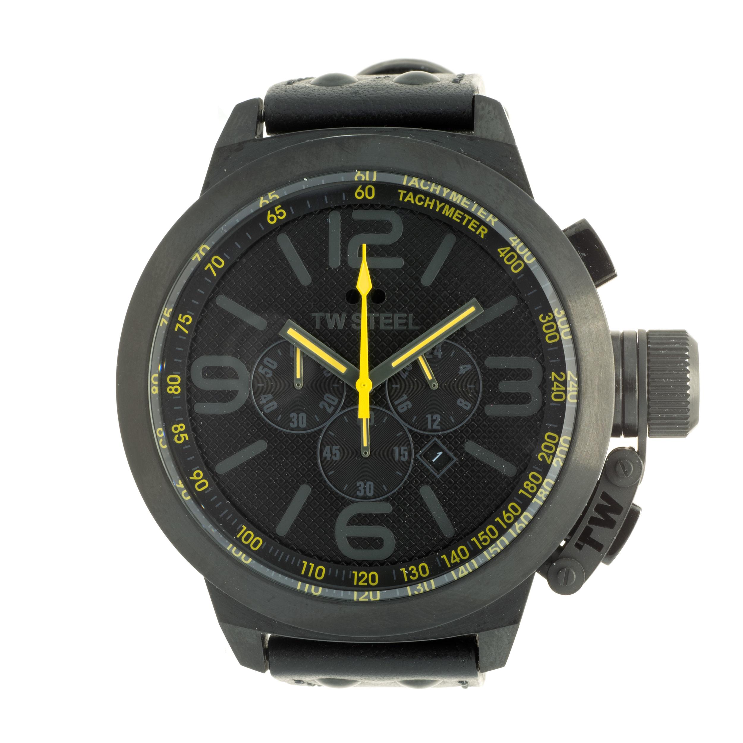 TW Steel PVD Black Stainless Steel Canteen Chronograph