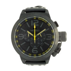 Used TW Steel PVD Black Stainless Steel Canteen Chronograph