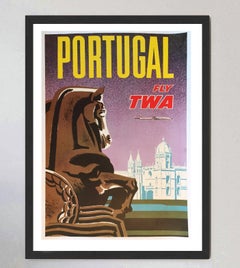 TWA - Portugal Original Poster by David Klein, 1960