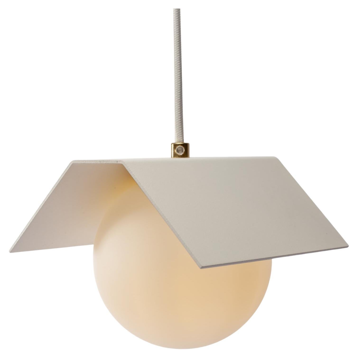 Twain Ex Pure White Suspended Light by Lexavala For Sale