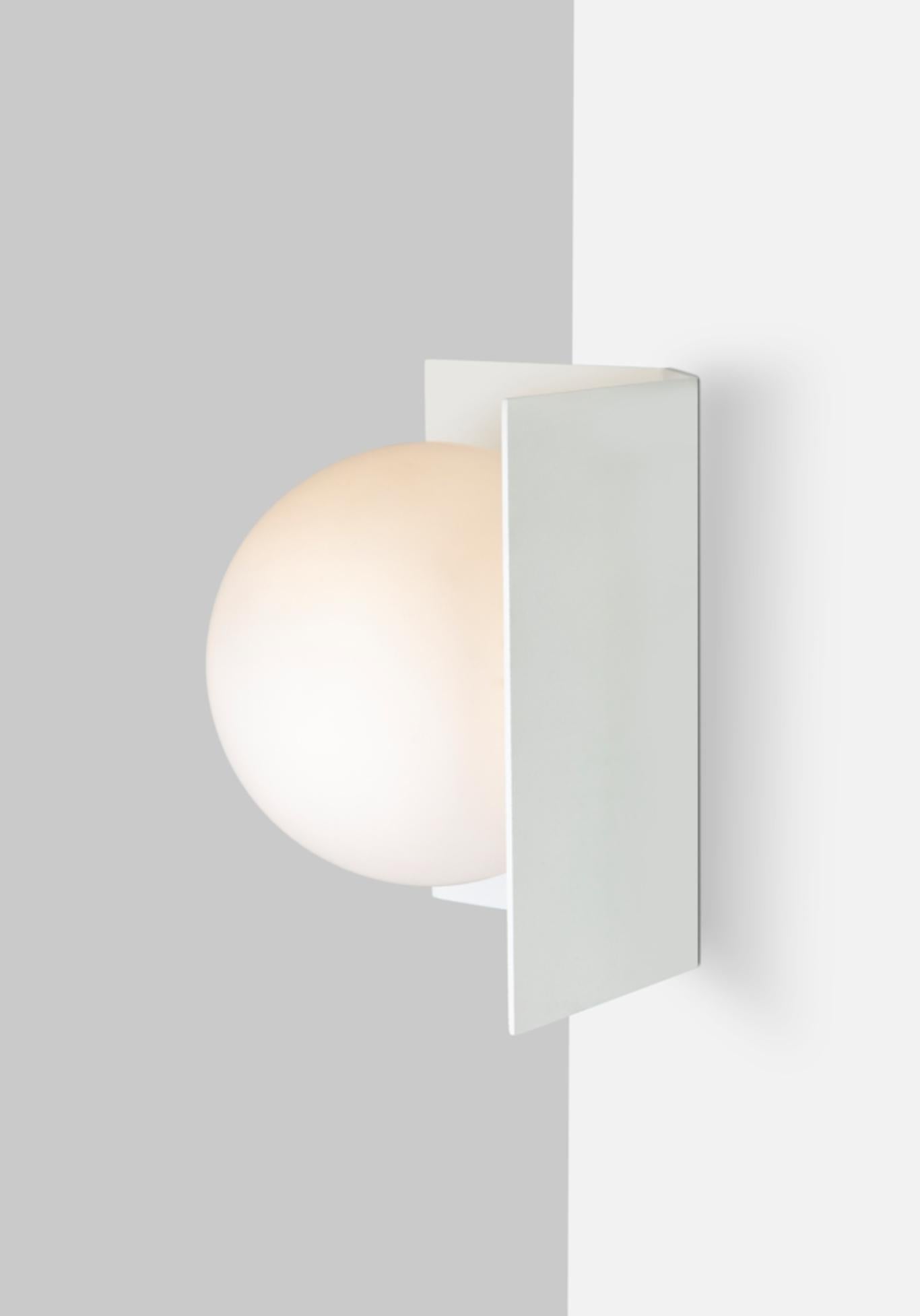 Post-Modern Twain Ex Pure White Wall Light by Lexavala