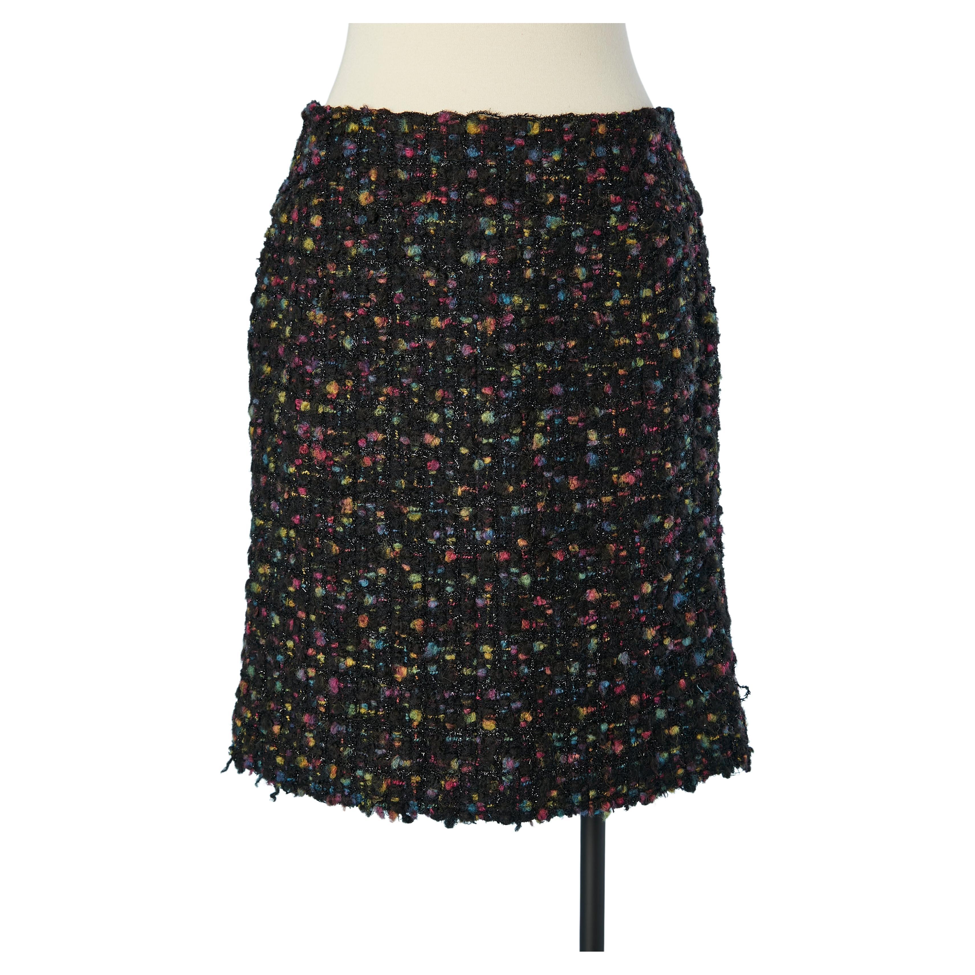 Tweed and lurex skirt Chanel  For Sale