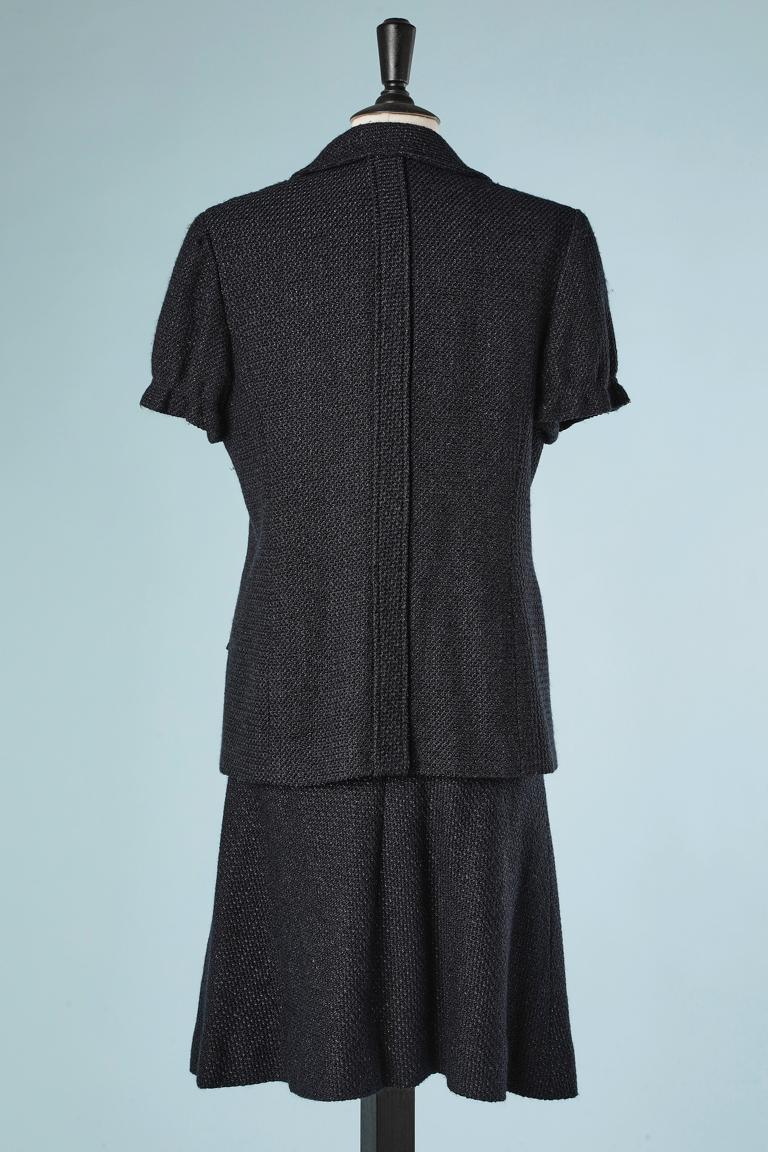 Tweed and lurex skirt suit with short sleeves Chanel  For Sale 3