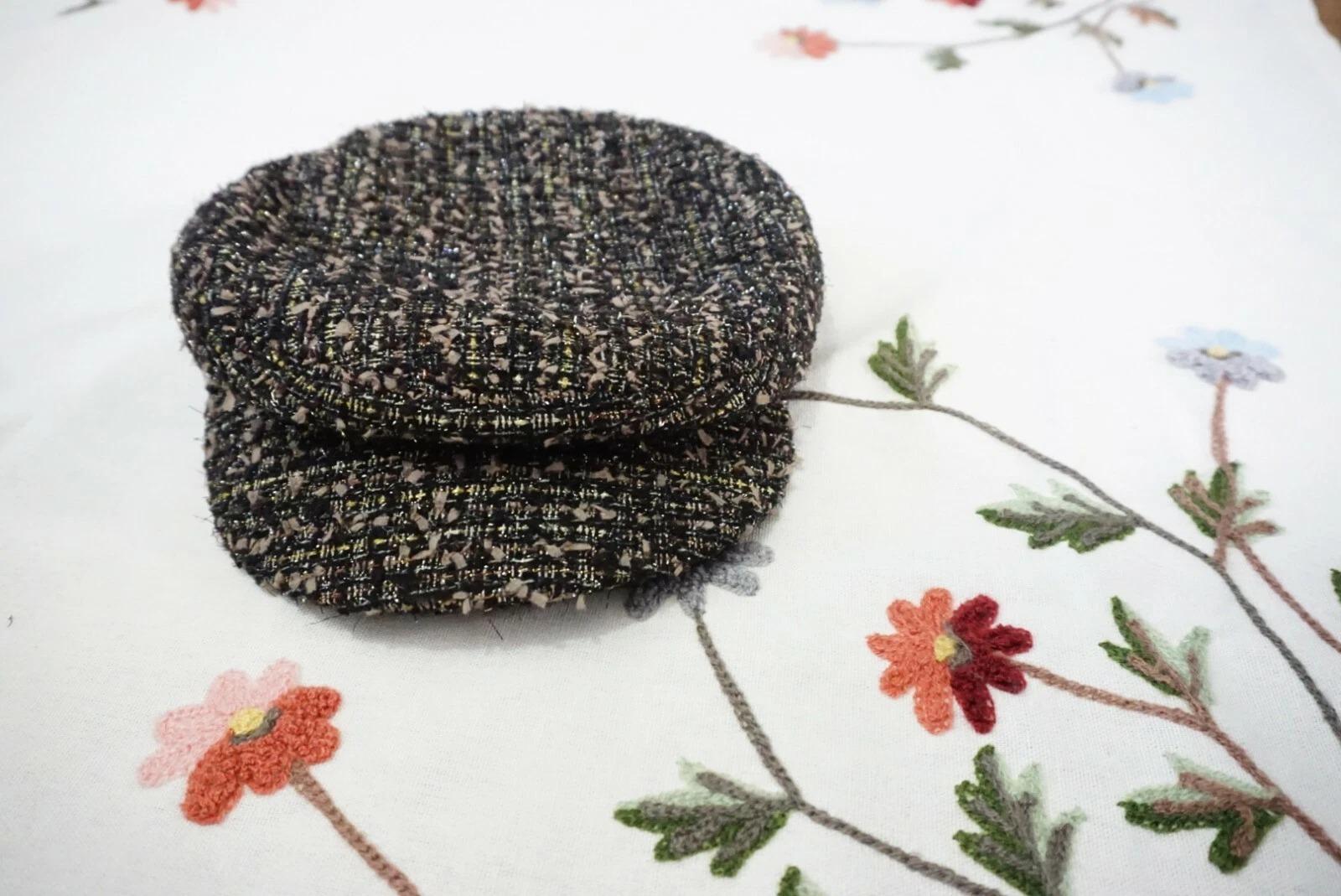 Women's or Men's Tweed Baker Boy Hat Berets Newsboy Women Cap Black Brown Grey Gold Check For Sale