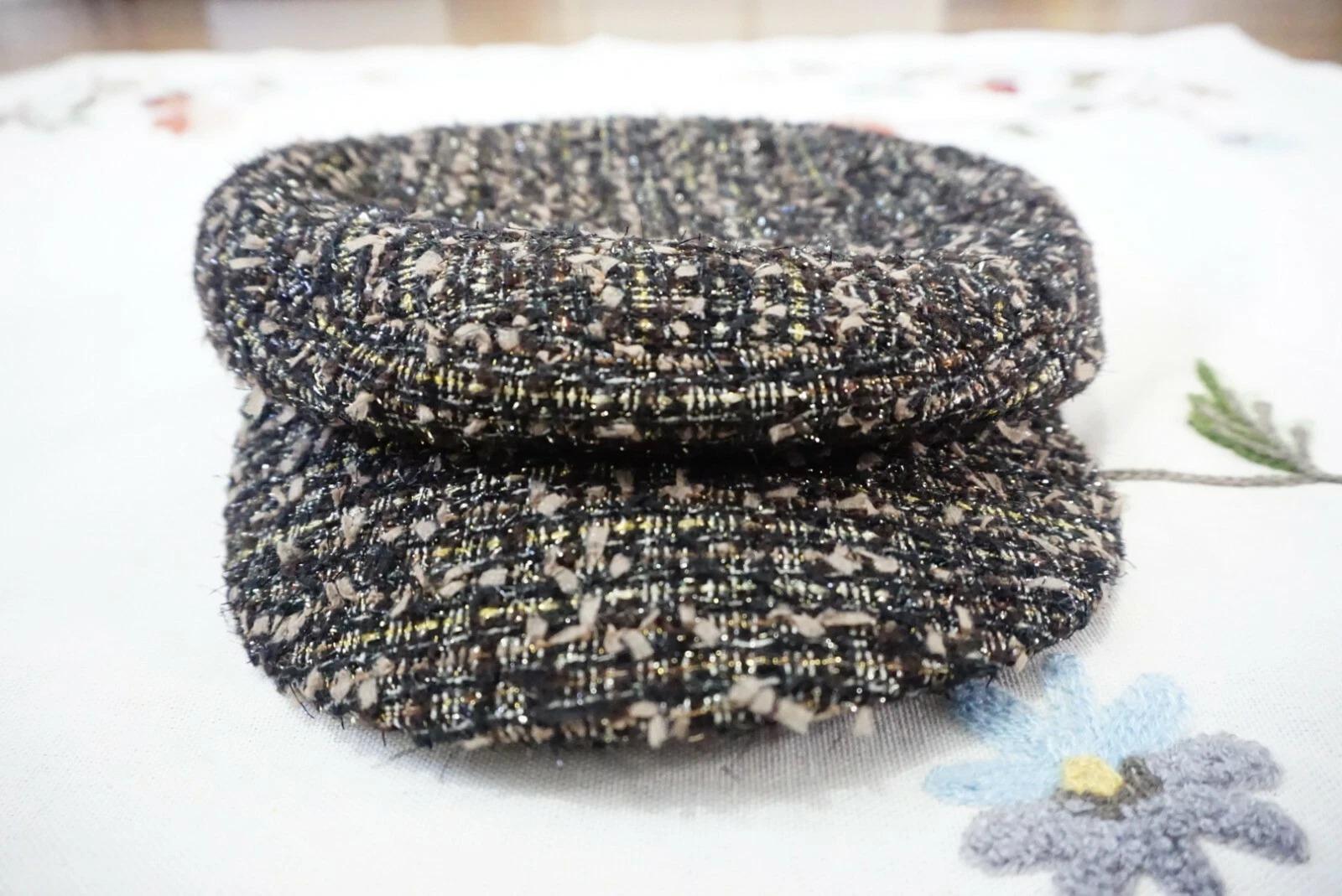 Tweed Baker Boy Hat Berets Newsboy Women Cap Black Brown Grey Gold Check For Sale 3