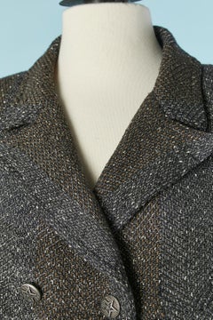 Tweed chevron double breasted jacket CHANEL