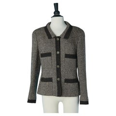 Chaqueta de tweed ciné de un solo pecho CHANEL BOUTIQUE