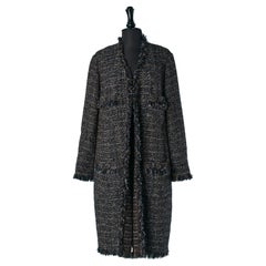 Tweed edge to edge coat CHANEL