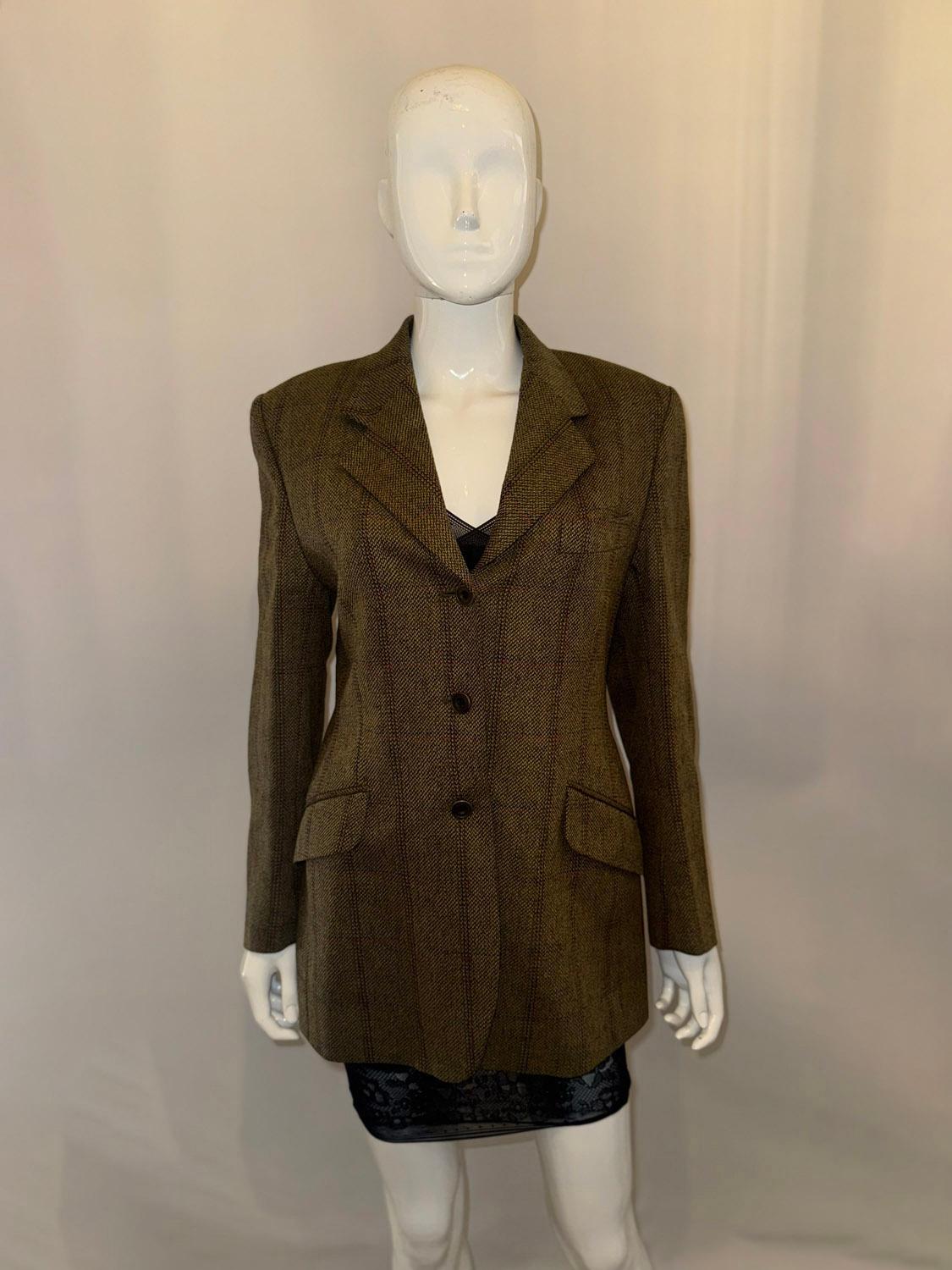Nero Giacca in tweed di Magee Ireland in vendita