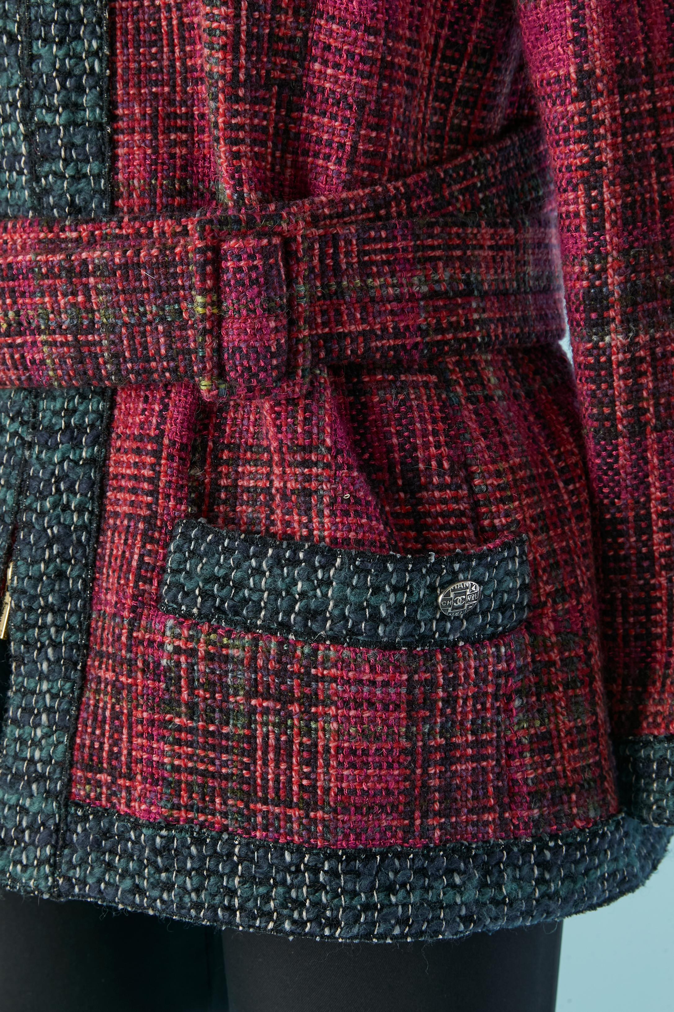 Nero Giacca in tweed con cintura Chanel Les Métiers d'Art Paris Hamburg 2017 in vendita