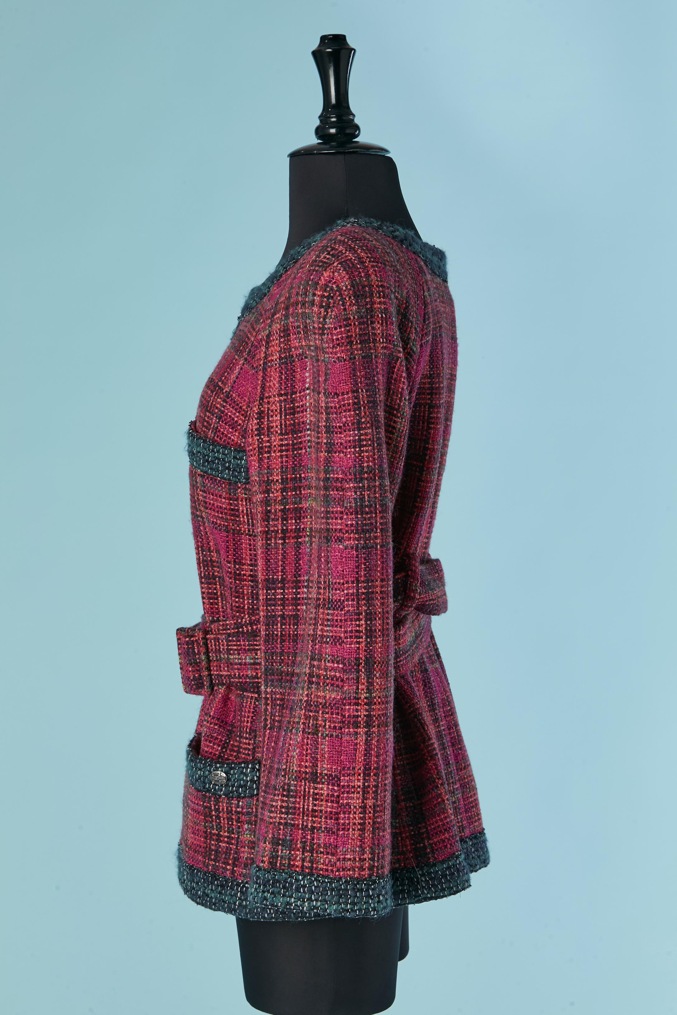 Giacca in tweed con cintura Chanel Les Métiers d'Art Paris Hamburg 2017 in vendita 1