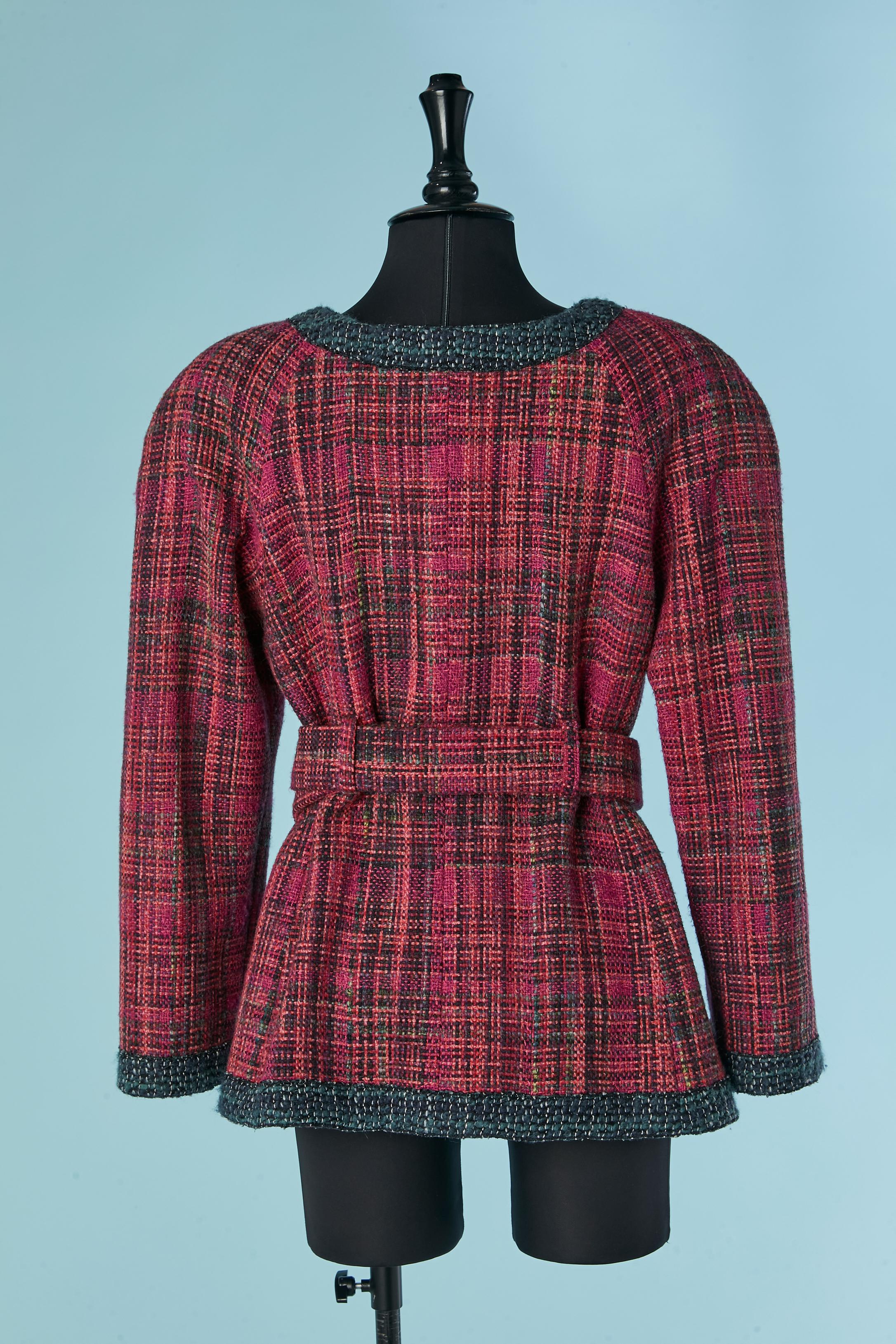 Giacca in tweed con cintura Chanel Les Métiers d'Art Paris Hamburg 2017 in vendita 2