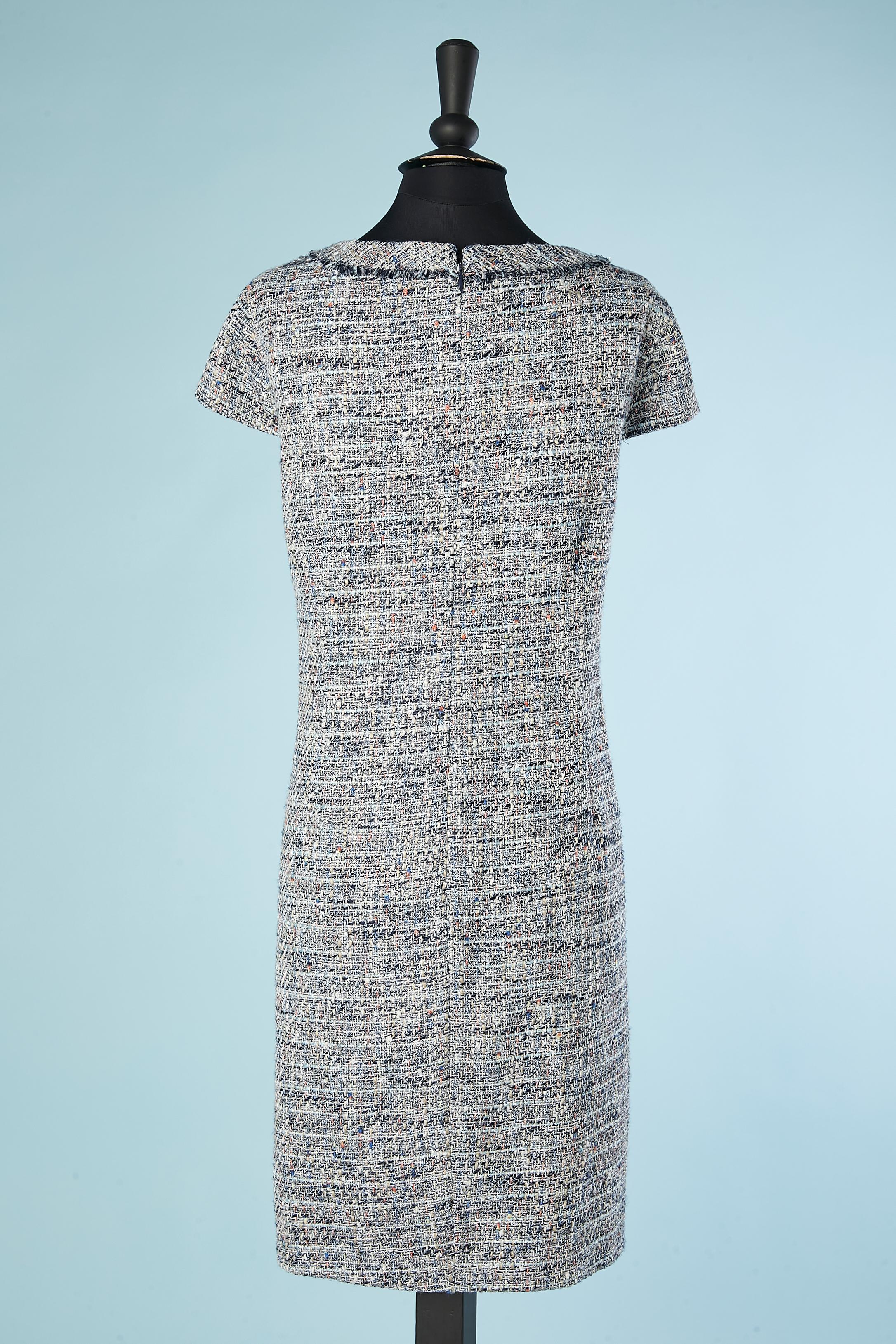 Tweed lurex cocktail dress Karl Lagerfeld In Excellent Condition For Sale In Saint-Ouen-Sur-Seine, FR
