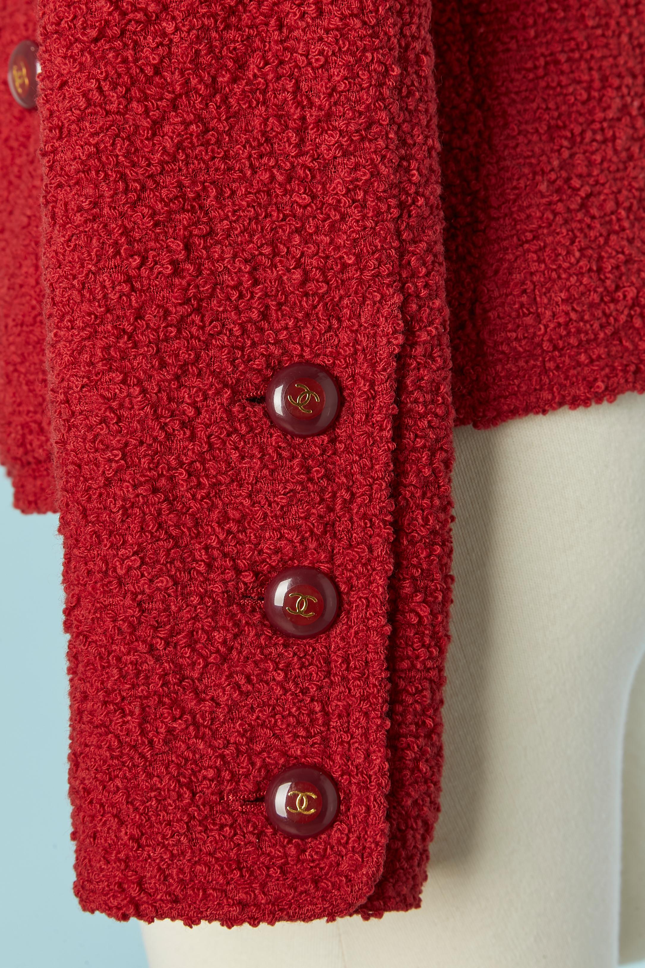Einreihige Tweed-Jacke CHANEL BOUTIQUE im Zustand „Gut“ in Saint-Ouen-Sur-Seine, FR
