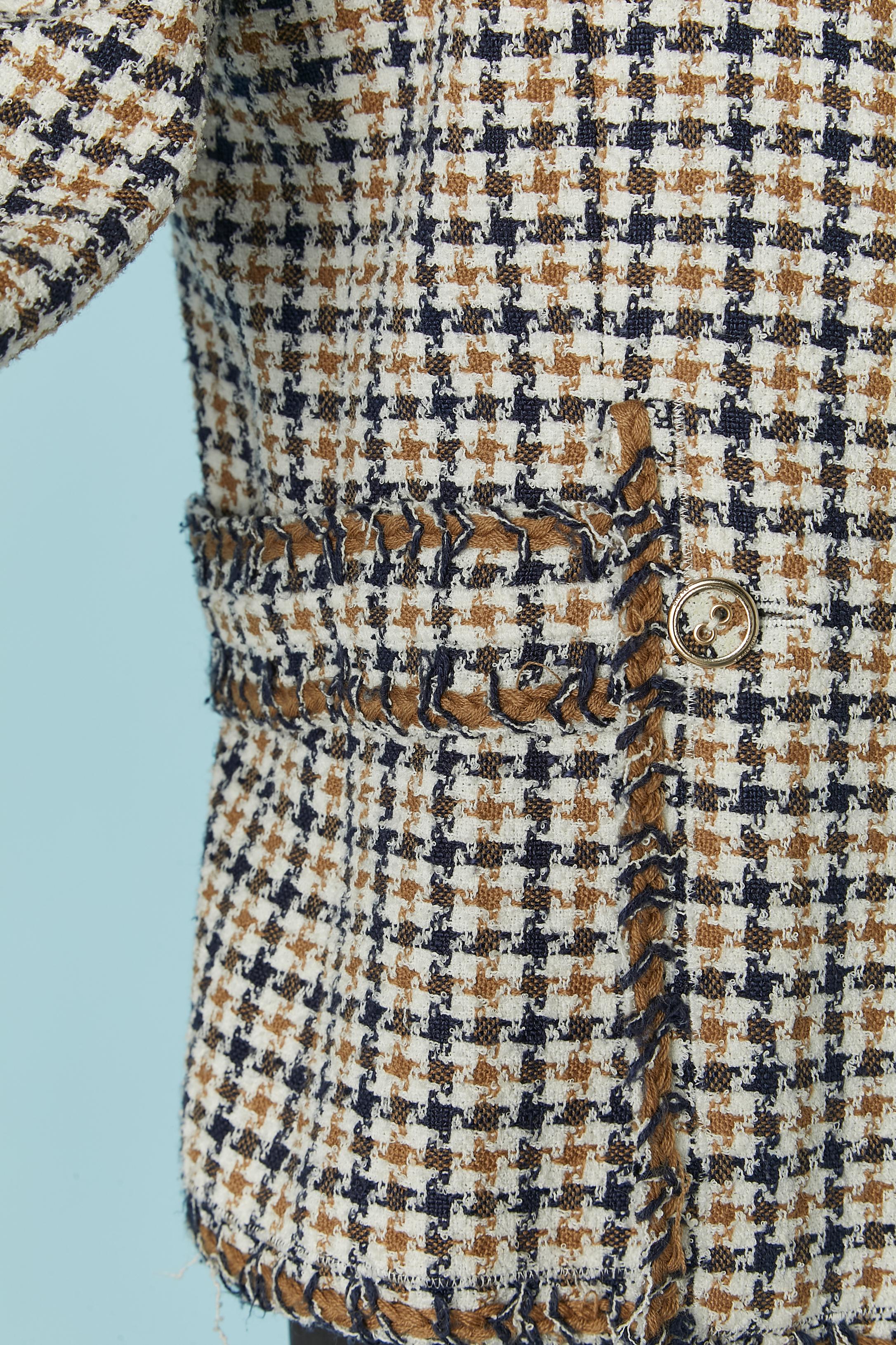Einreihige Tweedjacke CHANEL Damen im Angebot